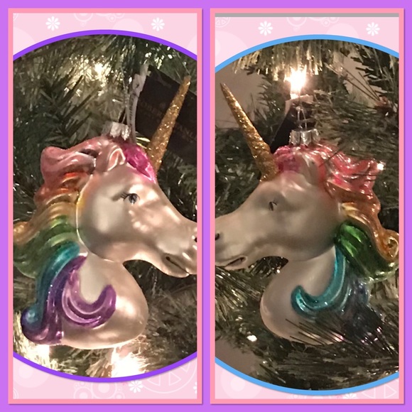🦄NWT🦄 Sparkling Unicorn Christmas Ornament 🦄 - Picture 2 of 4